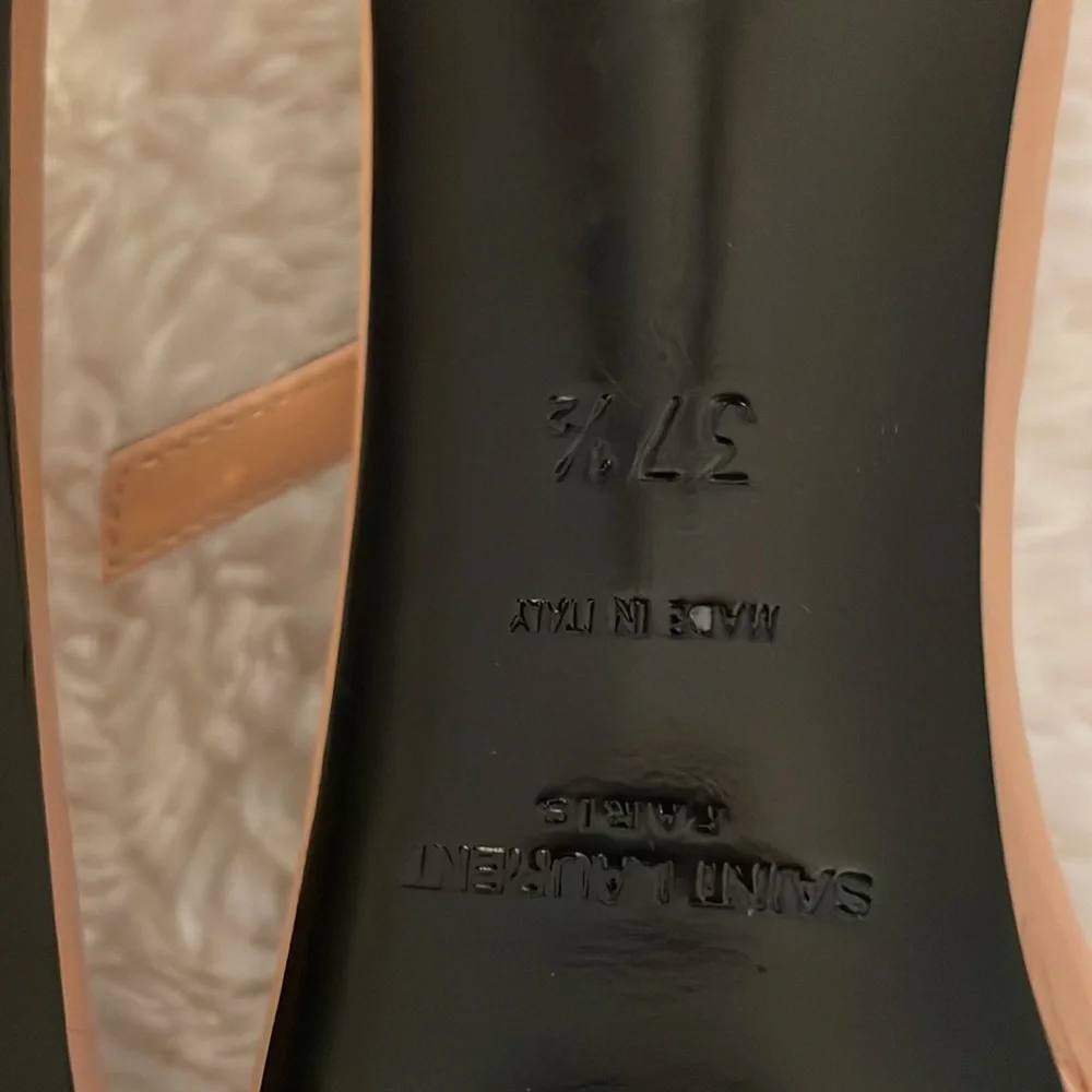 Saint Laurent nude pink Jane stiletto heels 37.5 - Picture 7 of 10